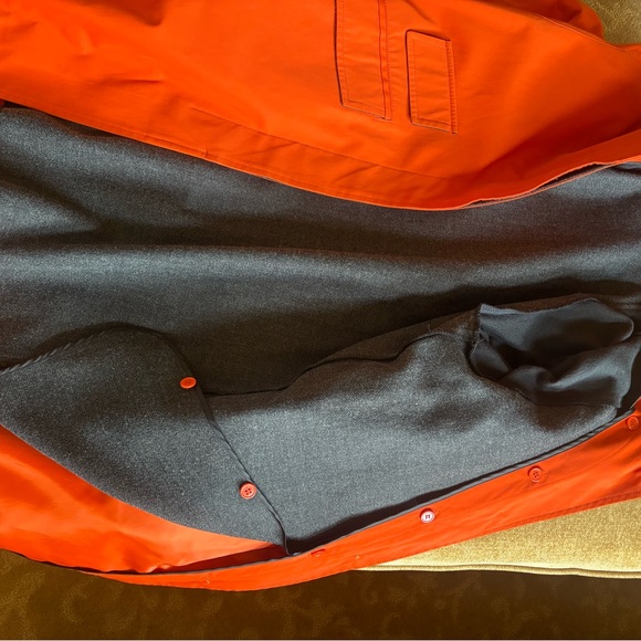 Michael Kors Bold Orange Trench Coat - Picture 5 of 7